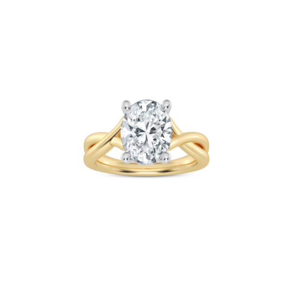 14KYW Twist Style Engagement Ring Setting Image 3 Kiefer Jewelers Lutz, FL