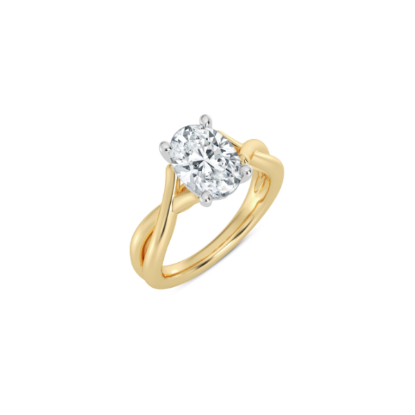 14KYW Twist Style Engagement Ring Setting Kiefer Jewelers Lutz, FL