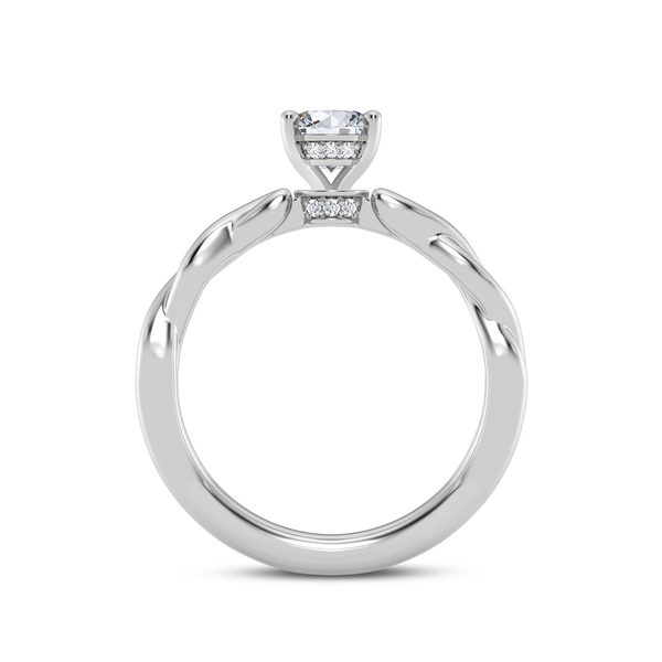 14KW Twist Style Engagment Ring Setting Image 2 Kiefer Jewelers Lutz, FL