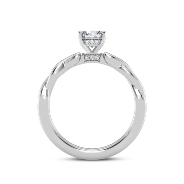 14KW Twist Style Engagment Ring Setting Image 2 Kiefer Jewelers Lutz, FL