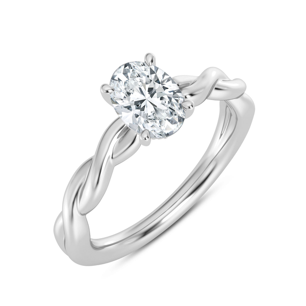 14KW Twist Style Engagment Ring Setting Kiefer Jewelers Lutz, FL
