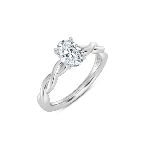 14KW Twist Style Engagment Ring Setting Kiefer Jewelers Lutz, FL