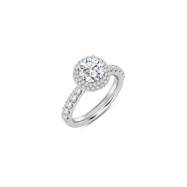 14KW Double Halo Engagement Ring Setting Kiefer Jewelers Lutz, FL
