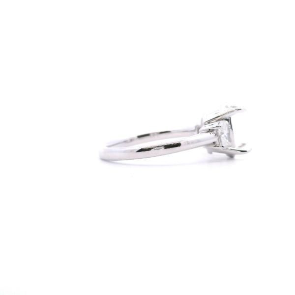 14KW 0.50CTW Oval Diamond Three-Stone Semi-Mounting Engagement Ring Image 4 Kiefer Jewelers Lutz, FL