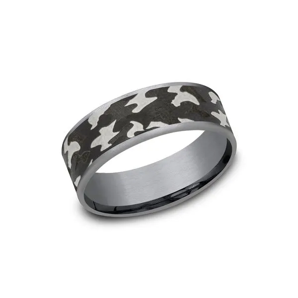 Grey & Darkened Tantalum Wedding Ring Kiefer Jewelers Lutz, FL