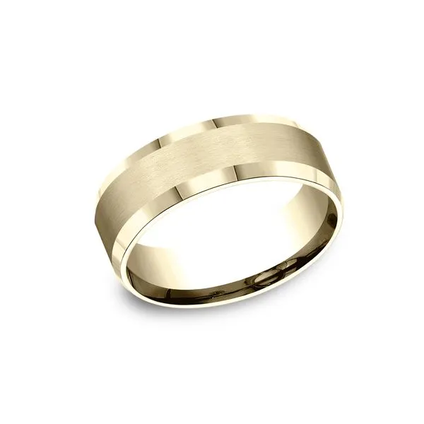 14K BEV EDGE SATIN Ring Kiefer Jewelers Lutz, FL