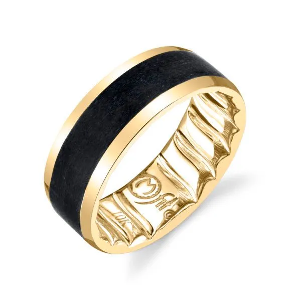 10K 8mm Matte Black MFIT Wedding Band Image 2 Kiefer Jewelers Lutz, FL
