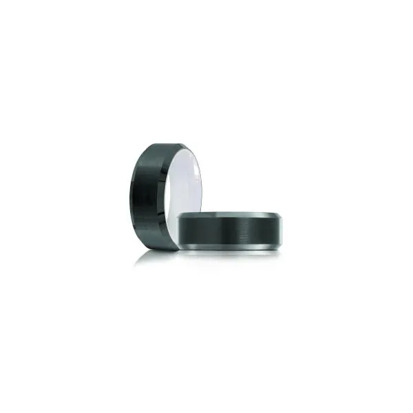 Tungsten Black and White 8MM Wedding Band Kiefer Jewelers Lutz, FL