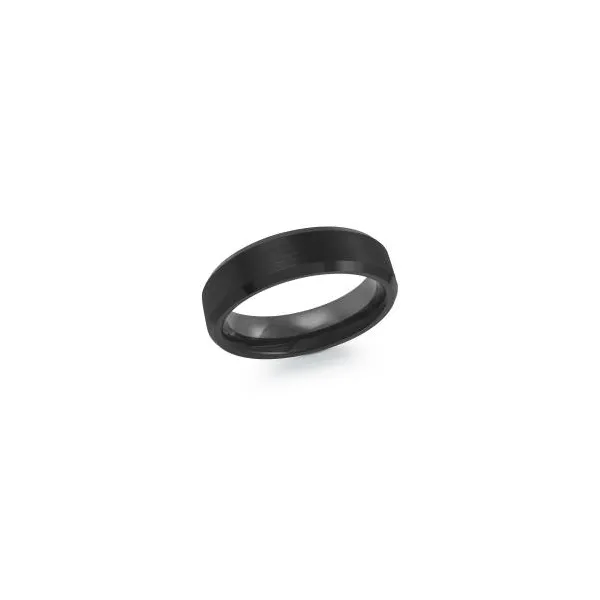 Tungsten 6MM Black Wedding Band Image 3 Kiefer Jewelers Lutz, FL