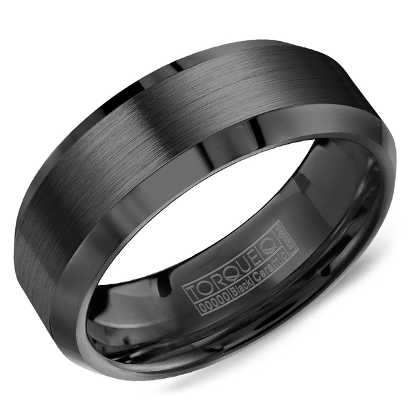 Black Ceramic 8MM Wedding Band Kiefer Jewelers Lutz, FL