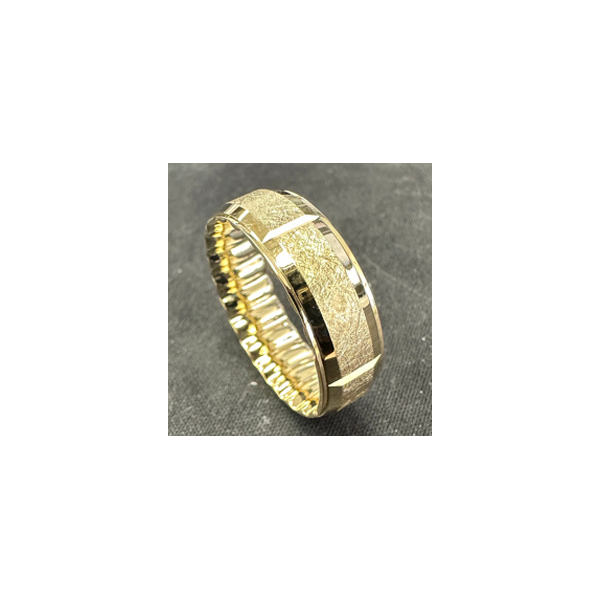 14KY 7MM MFit Diamond Brushed Wedding Band Kiefer Jewelers Lutz, FL