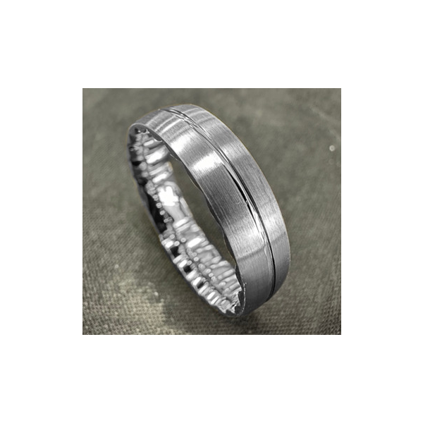 14KW 5.5MM MFit Sandpaper Finishe Wedding Band Kiefer Jewelers Lutz, FL