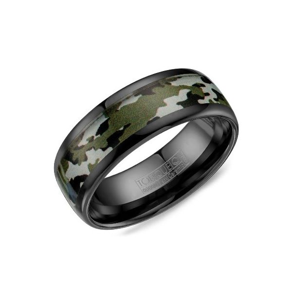 Black Ceramic & Camo 8mm Band Kiefer Jewelers Lutz, FL