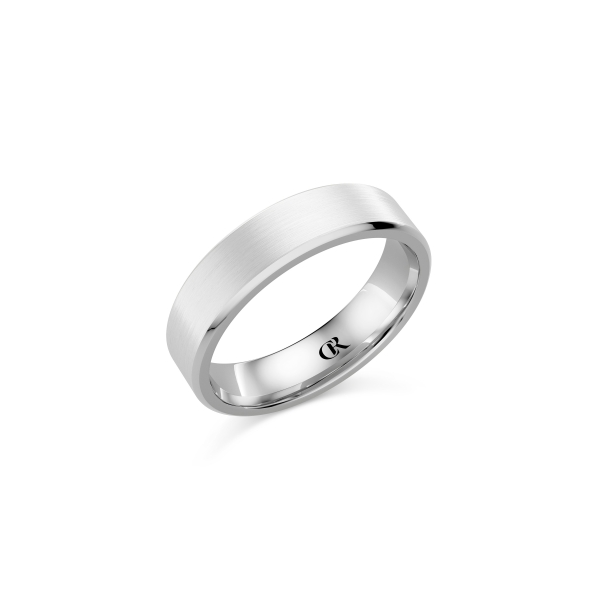 10KW/SS 7MM Sandpaper Finish Wedding Band by Crown Ring Kiefer Jewelers Lutz, FL