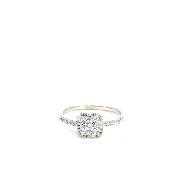14K Diamond Square Ring Kiefer Jewelers Lutz, FL