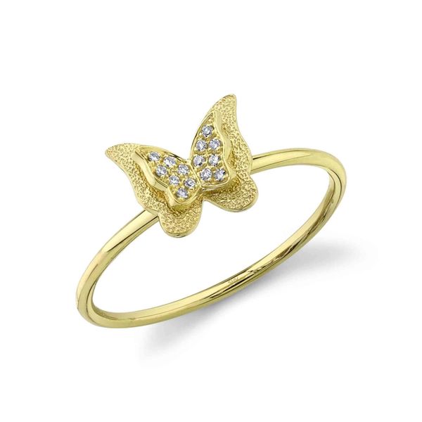 14K Diamond Butterfly Ring by Shy Creation Kiefer Jewelers Lutz, FL