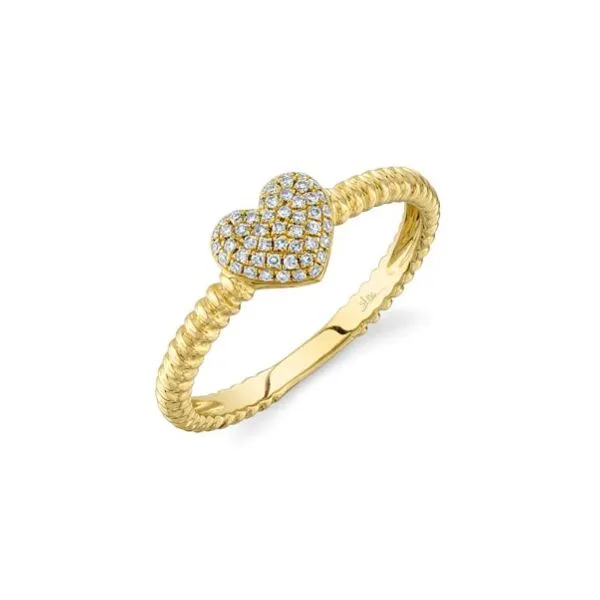 14K Diamond Pave Heart Ring by Shy Creation Kiefer Jewelers Lutz, FL