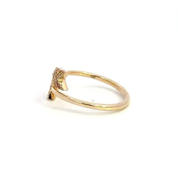 14K Diamond Arrow Ring Image 3 Kiefer Jewelers Lutz, FL