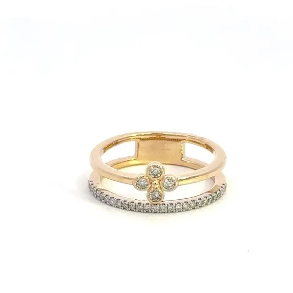 14K Diamond Double Stack Ring Kiefer Jewelers Lutz, FL