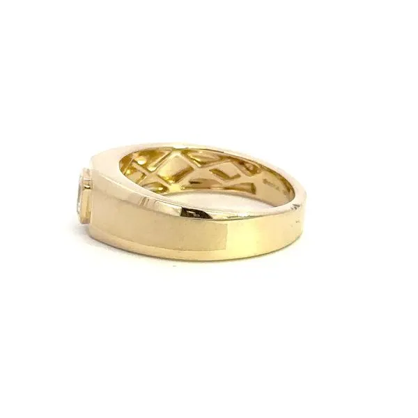 14K .33CTW Diamond Signet Ring Image 3 Kiefer Jewelers Lutz, FL