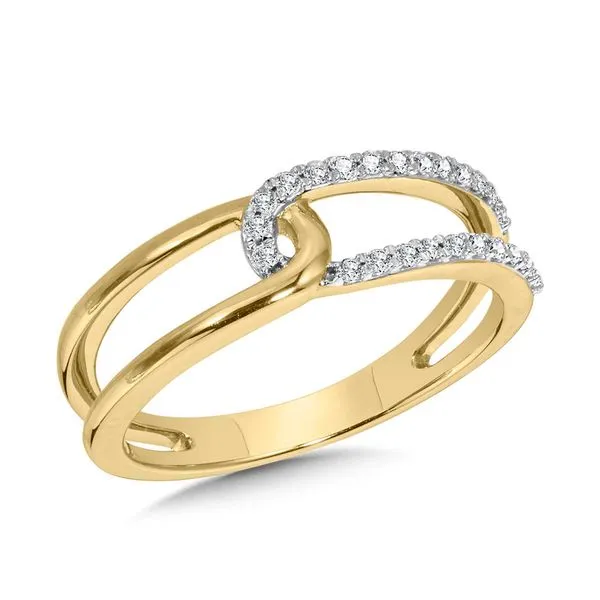 14K Paperclip Diamond Ring Kiefer Jewelers Lutz, FL