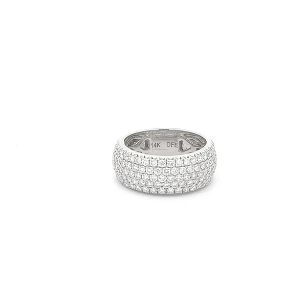 14KW 1.6CTW Domed 5 Row Diamond Fashion Ring Kiefer Jewelers Lutz, FL