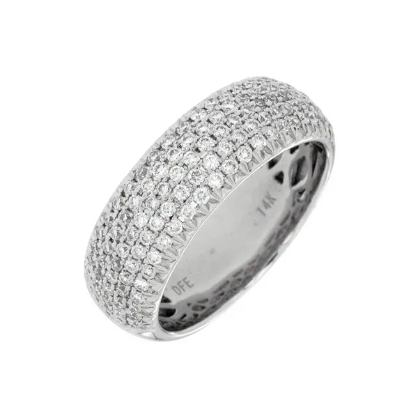 14KW .80CTW Domed 5 Row Diamond Fashion Ring Kiefer Jewelers Lutz, FL