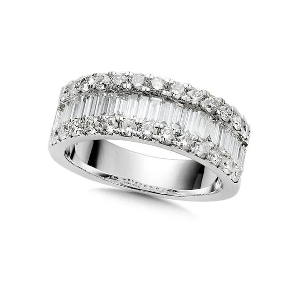 14K 1.62 CTW Baguette & Round Diamond Band Kiefer Jewelers Lutz, FL