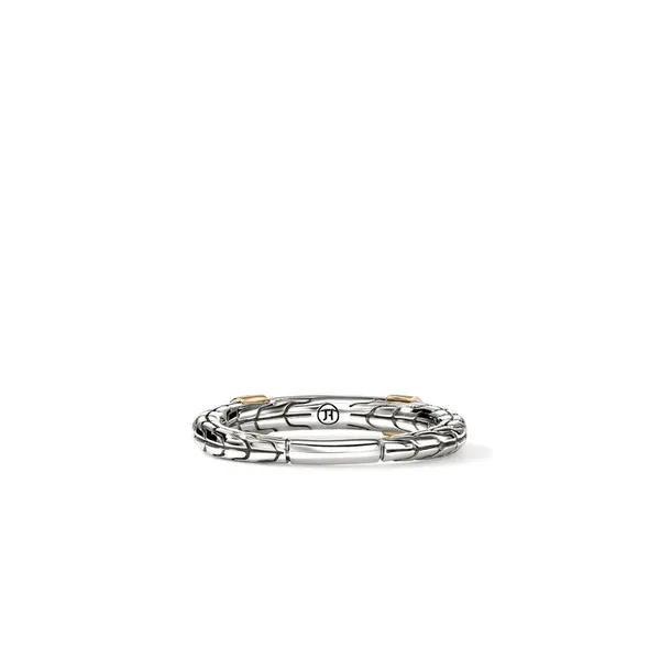 John Hardy 14KY and SS Diamond Pave Essentials Ring Image 3 Kiefer Jewelers Lutz, FL