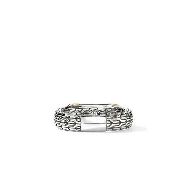 John Hardy 14KY and SS Pave Diamond Essential Ring Image 3 Kiefer Jewelers Lutz, FL