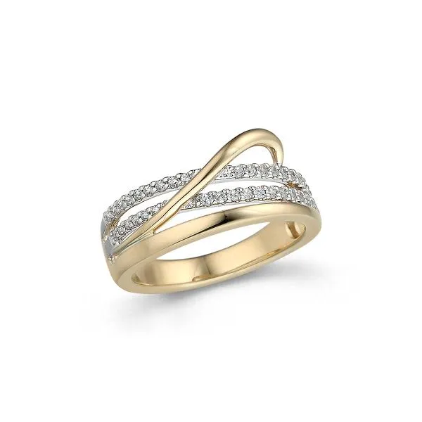 14KYW Diamond Curvy Fashion Ring Kiefer Jewelers Lutz, FL