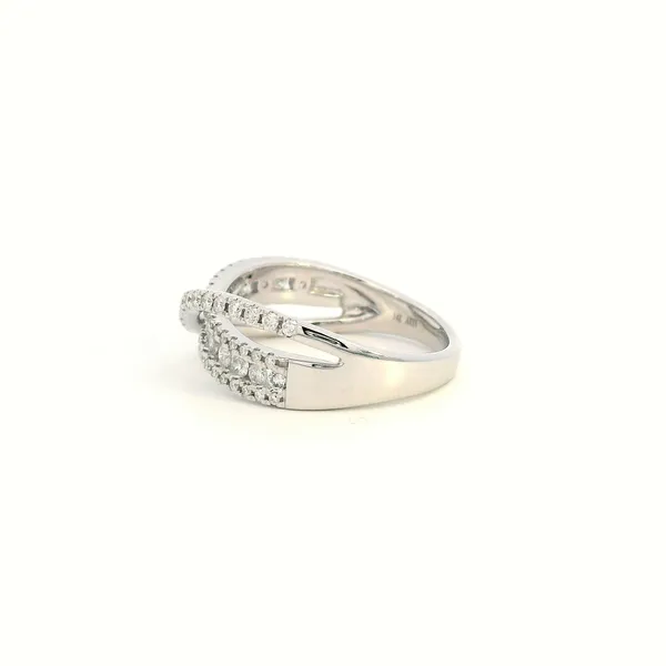 14KW Diamond Ribbon Fashion Ring Image 4 Kiefer Jewelers Lutz, FL