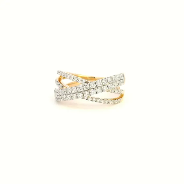14KY Diamond Crossover Fashion Ring Kiefer Jewelers Lutz, FL