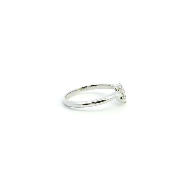 14KW Diamond Marquise and Round Diamond Curved Wedding Band Image 3 Kiefer Jewelers Lutz, FL