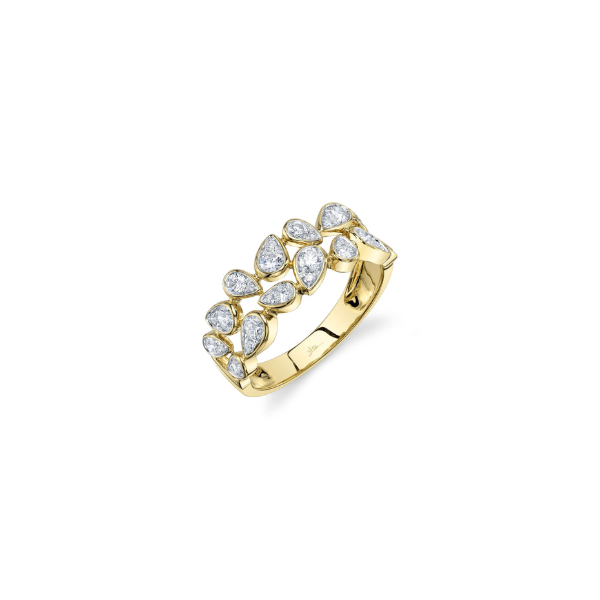 14KY Pear Shaped Diamond Double Row Fashion Ring by Shy Creation Kiefer Jewelers Lutz, FL