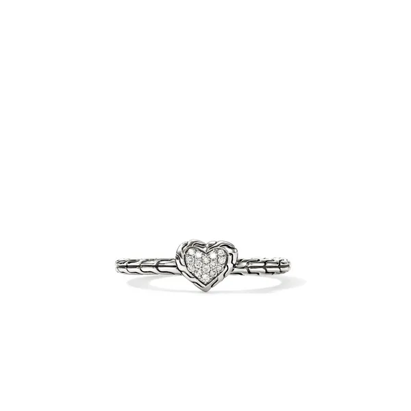 SS JH Essential Diamond Pave Heart Ring by John Hardy Kiefer Jewelers Lutz, FL