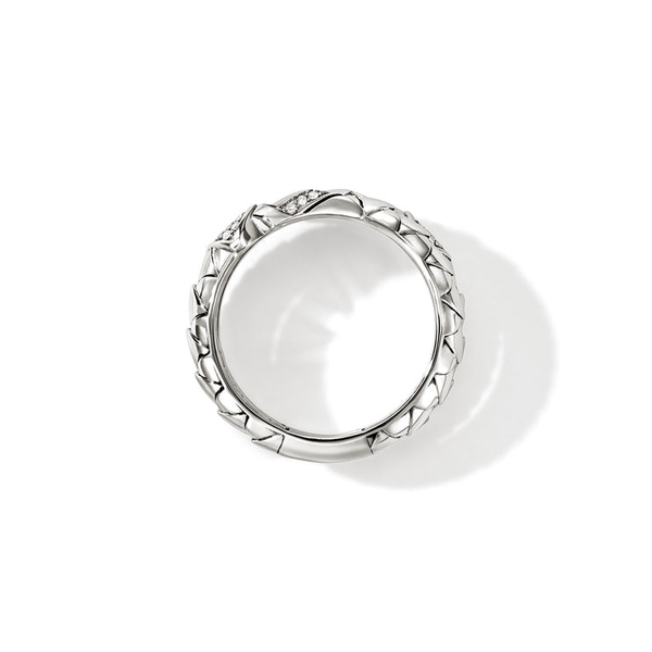 SS and Diamond Double Row Naga Ring by John Hardy Image 4 Kiefer Jewelers Lutz, FL