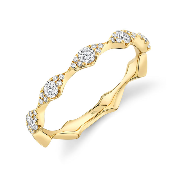 14KY 0.38CTW Pave Diamond Scalloped Diamond Band by Shy Creation Kiefer Jewelers Lutz, FL
