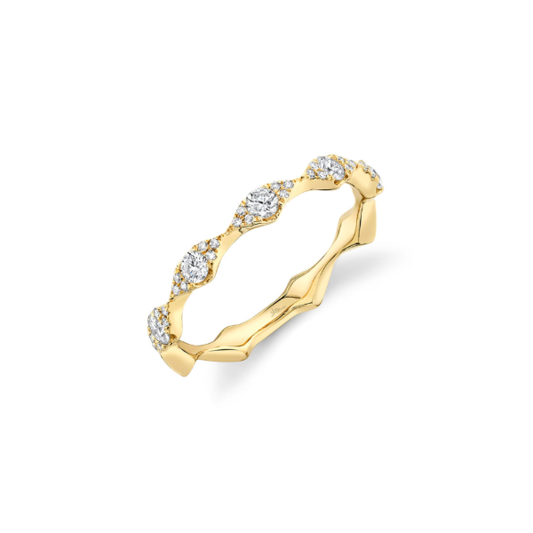 14KY 0.38CTW Pave Diamond Scalloped Diamond Band by Shy Creation Kiefer Jewelers Lutz, FL