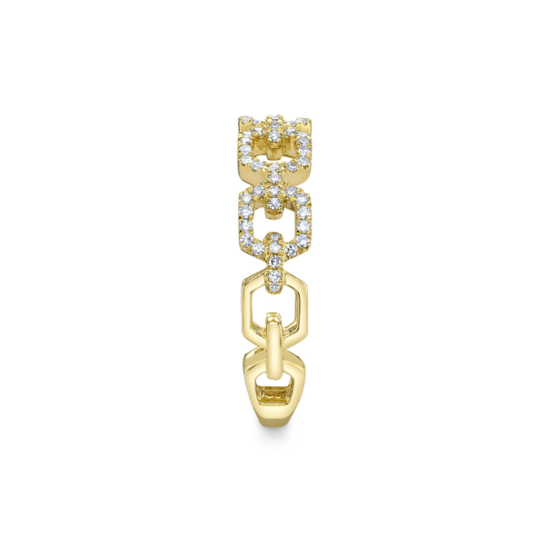 14KY 0.22CTW Diamond Link Ring by Shy Creation Image 3 Kiefer Jewelers Lutz, FL