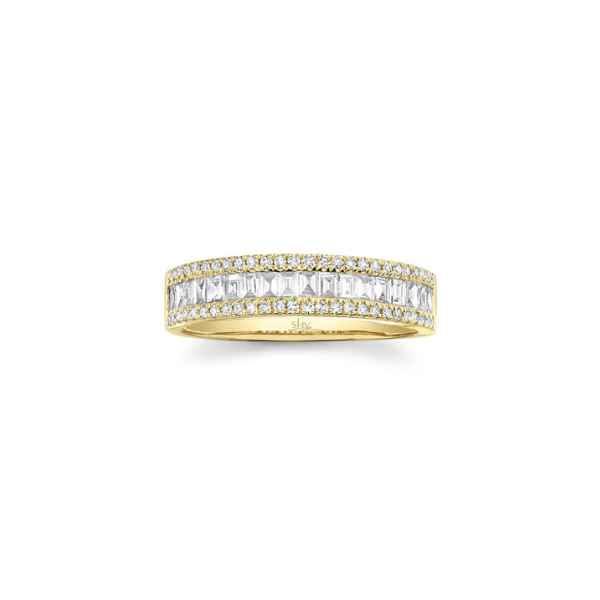 14KY 0.55CTW Bagguette and Round Diamond Fashion Band by Shy Creation Image 2 Kiefer Jewelers Lutz, FL