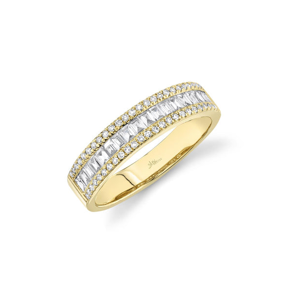 14KY 0.55CTW Bagguette and Round Diamond Fashion Band by Shy Creation Kiefer Jewelers Lutz, FL
