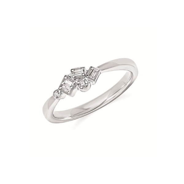 SS Diamond Bagguette and Round Fashion Ring Kiefer Jewelers Lutz, FL