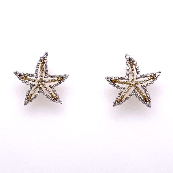 Diamond Starfish Earrings Image 2 Kiefer Jewelers Lutz, FL