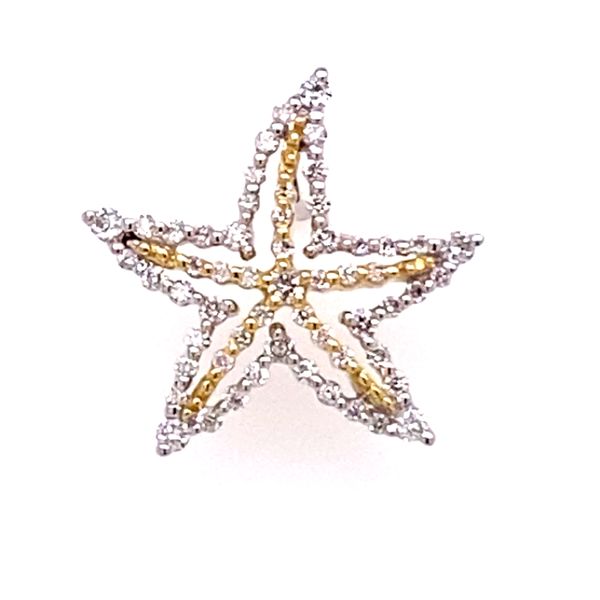 Diamond Starfish Earrings Image 3 Kiefer Jewelers Lutz, FL