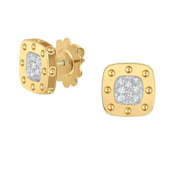 Roberto Coin 18KY Pois Moi Diamond Stud Earrings Kiefer Jewelers Lutz, FL