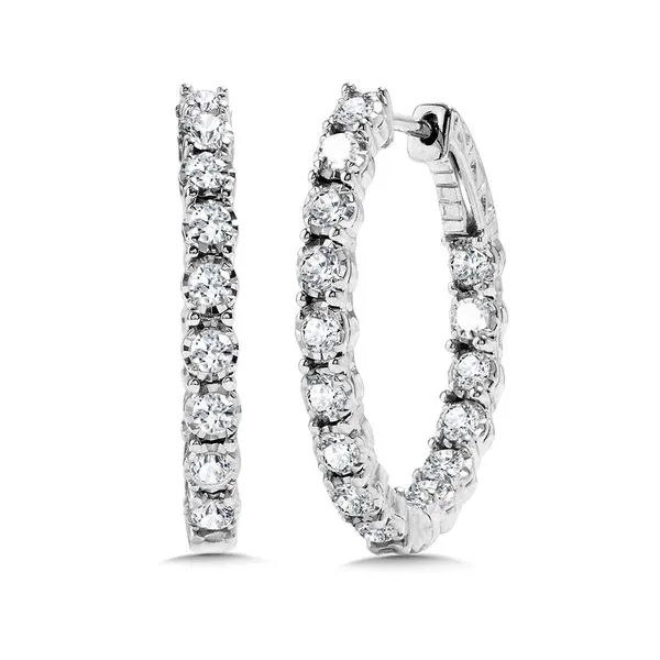 1ctw Diamond Hoop Earrings Kiefer Jewelers Lutz, FL