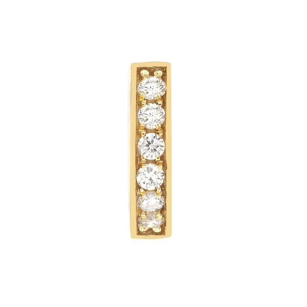 14K Diamond Huggie Earrings Image 3 Kiefer Jewelers Lutz, FL