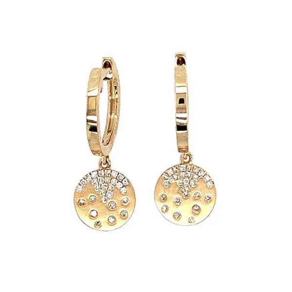 14K Diamond Flush Dangle Earring Kiefer Jewelers Lutz, FL