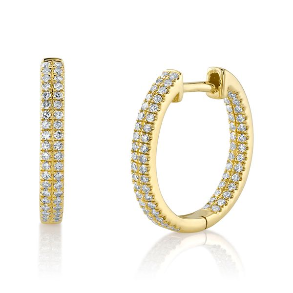 14K Diamond Hoop Earring by Shy Creation Kiefer Jewelers Lutz, FL